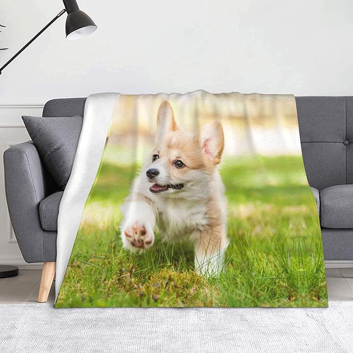 Manta Franela Grande Perro, 3D Blanket Perro Manta Polar Cosy Soft Calentitas y Ligeras Mantas para Sofa Cama para Adultos y Niños Dormitorio Mantas 220x240 cm w2703
