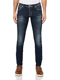 Men's Dark Whisker Wash Skinny Jeans