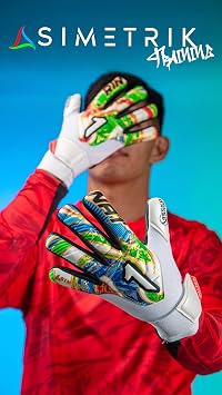 Rinat Asimetrik Special Edition Training-Turf Goalkeeper Gloves Gecko-Grip Durable Palm Latex | Negative Cut | Impact-Absorbing | Elastic Wristband | Breathable & Durable