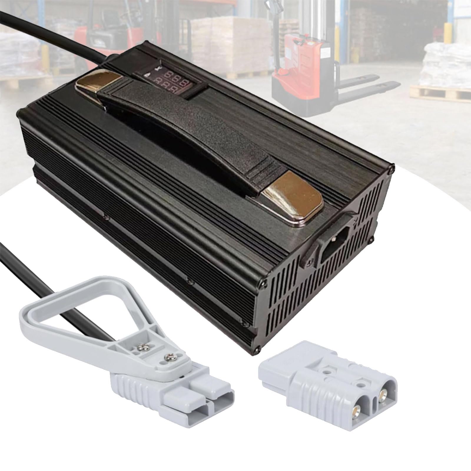 Ładowarka do akumulatorów wózków widłowych 12V 40A, 24V 30A, 36V 25A, 48V 20A, 60V 12A, 72V 10A Wysokowydajne ładowarki ze złączem Anderson 50A
