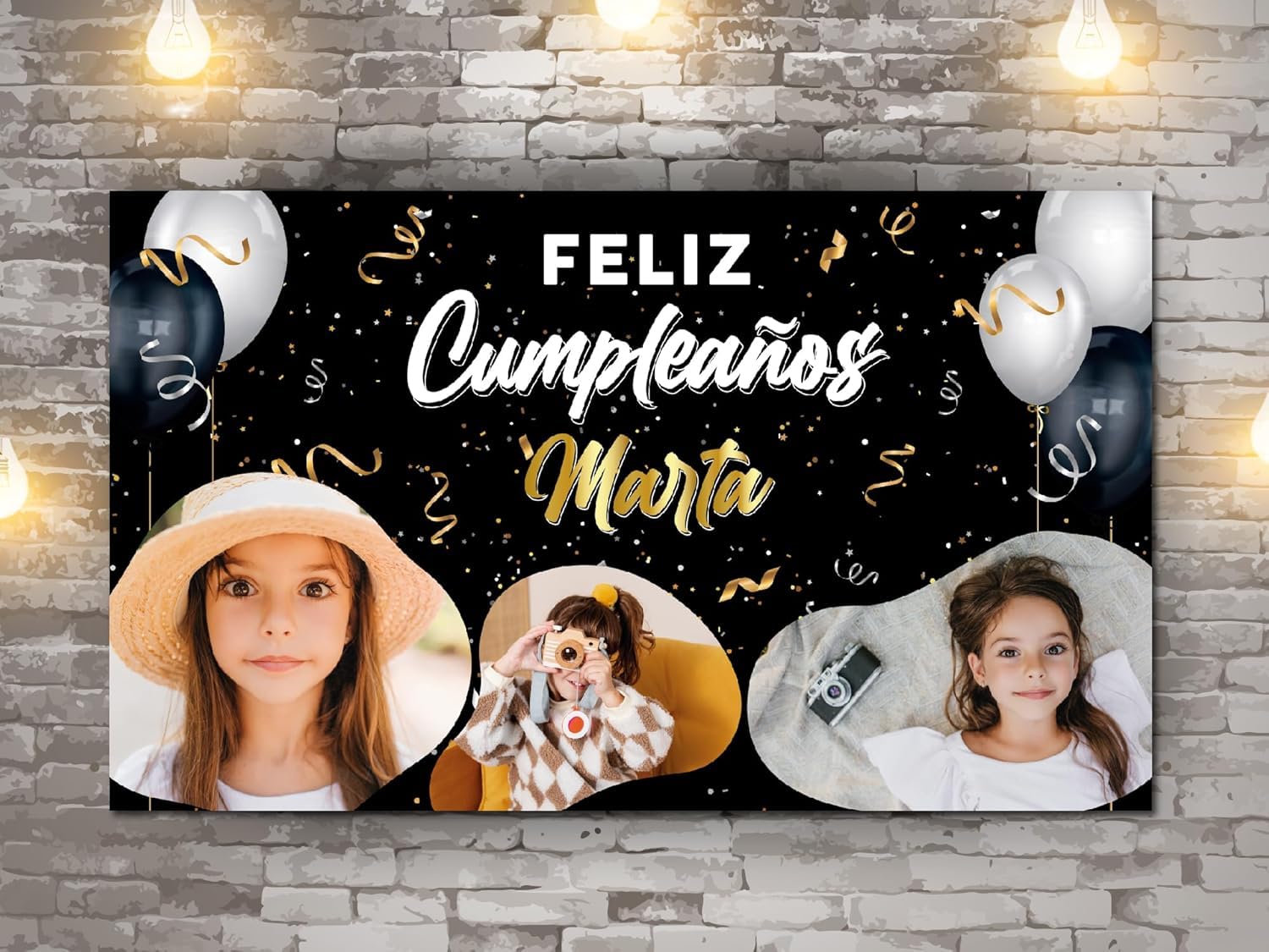 Oedim Photocall en Lona para Cumpleaños Personalizado, 150x200cm,Photocall Decorativo para Eventos o Celebraciones puntuales