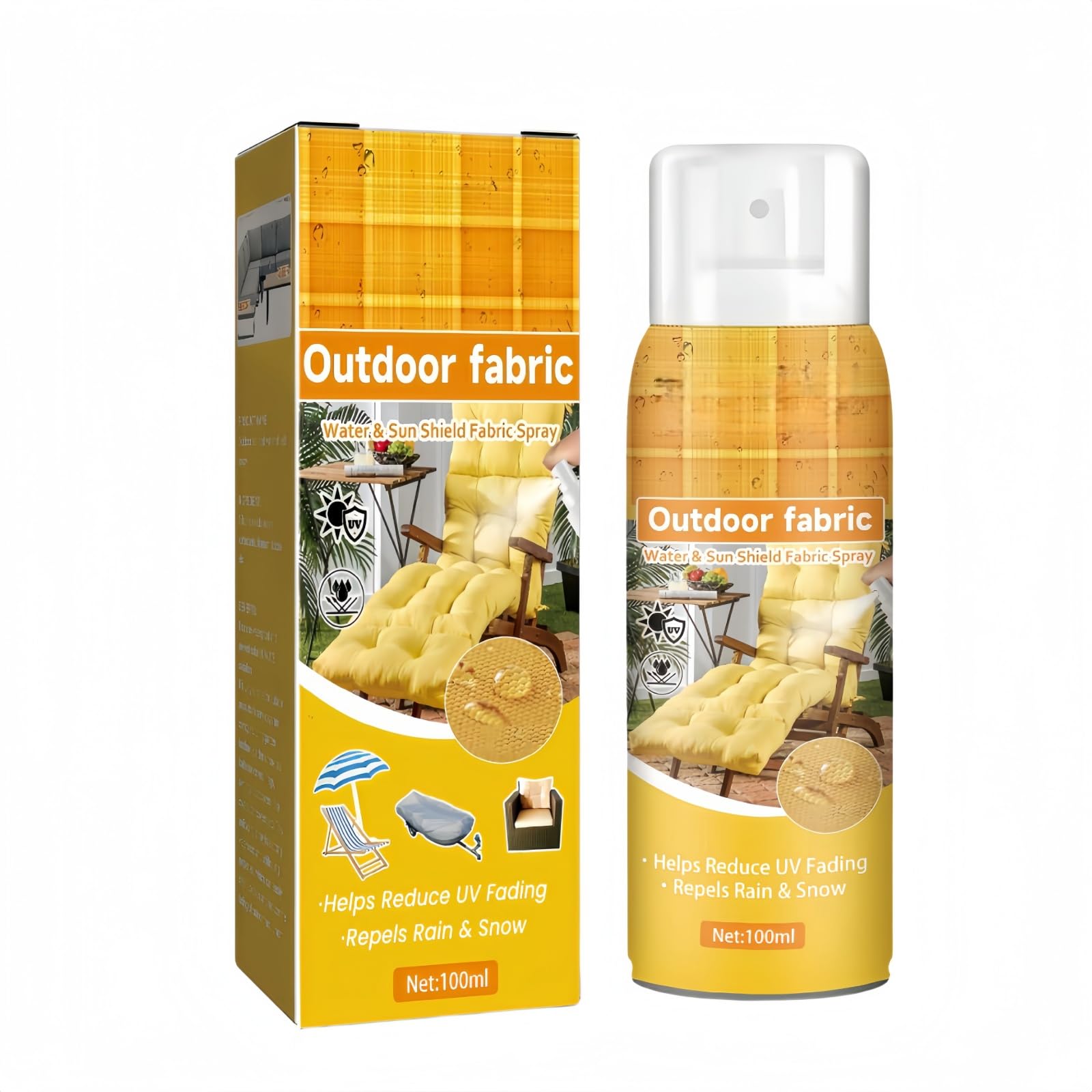 Outdoor Waterproof Protective Fabric Spray,Water Repellent Spray,100ml