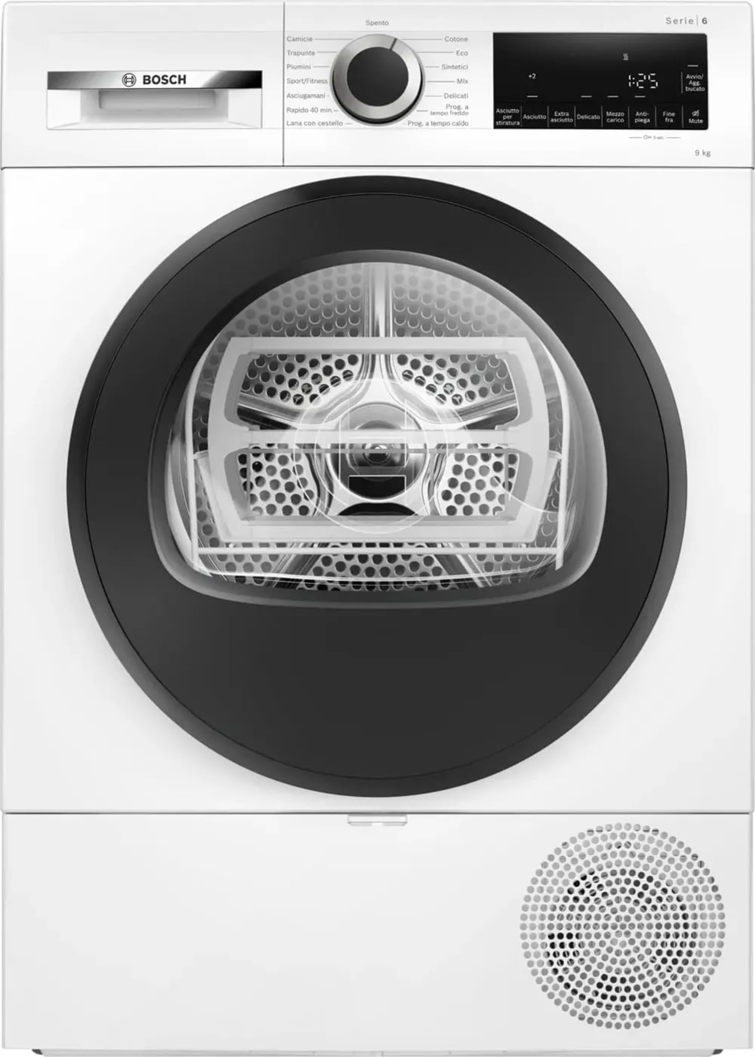 WQG24201IT - Asciugatrice 9 Kg, con pompa di calore, Libera Installazione, Classe energetica D