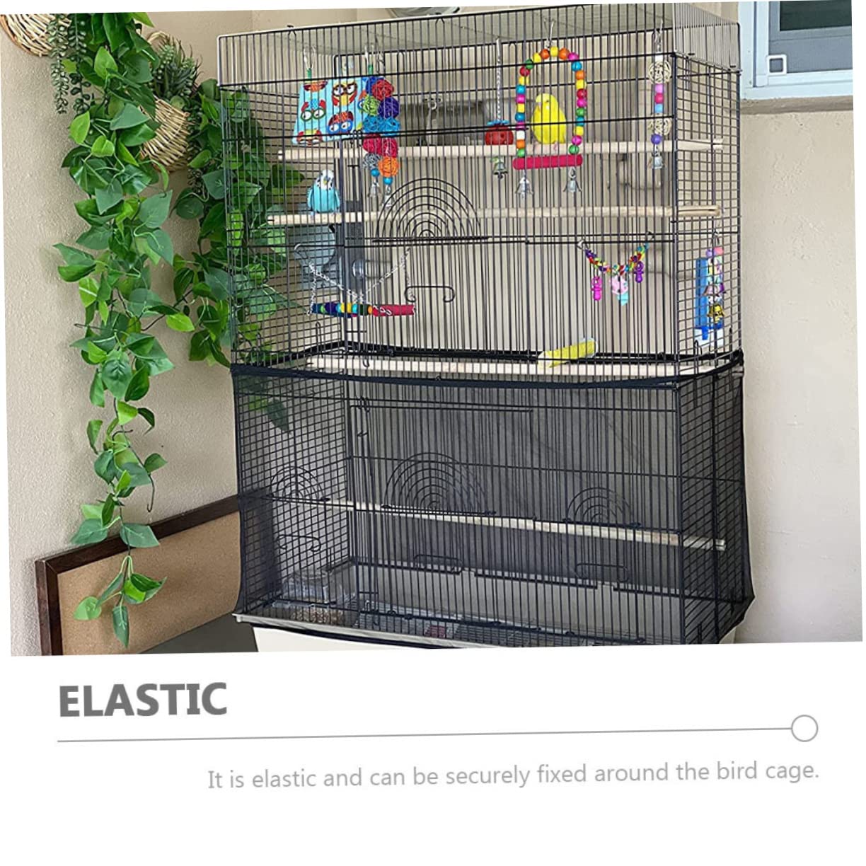 HANABASS 3sets Bird Cage Cover for Parrots Parrot Cage Accessories Birdcage Gauze Bird Supplies Easy to Change 2pcs*3