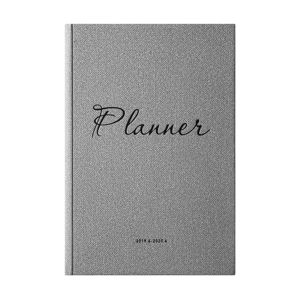 Cuadernos y revistas clásicos gobernados, cuaderno de escritura de piel sintética de papel espeso premium, diario forrado de cubierta dura 5.7'x8.4 ' (Color : Gray)