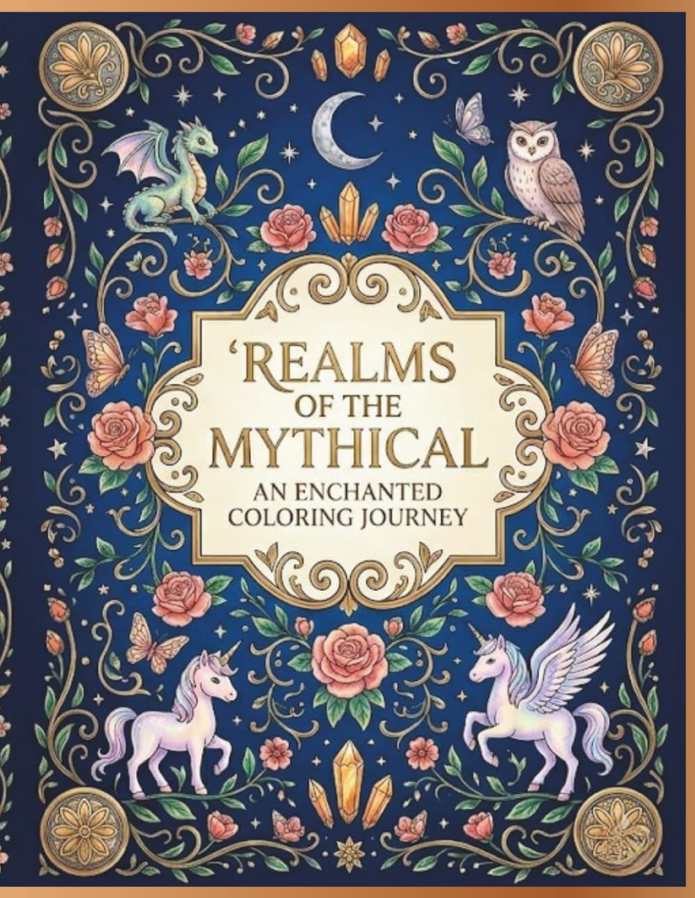 Realms of the Mythical: An Enchanted Coloring Journey for Adults (Mythical Beasts Collection)