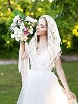 2 Pcs Mass Veil Triangle Mantilla Cathédrale Tête Couverture Chapelle Veil Écharpe Latin Mass Tête Couvrir Veils