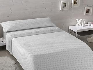 Ciberdescans Juego de Sábanas de Coralina Arian de KARAMELO para Invierno (Cama 150cm, Gris)