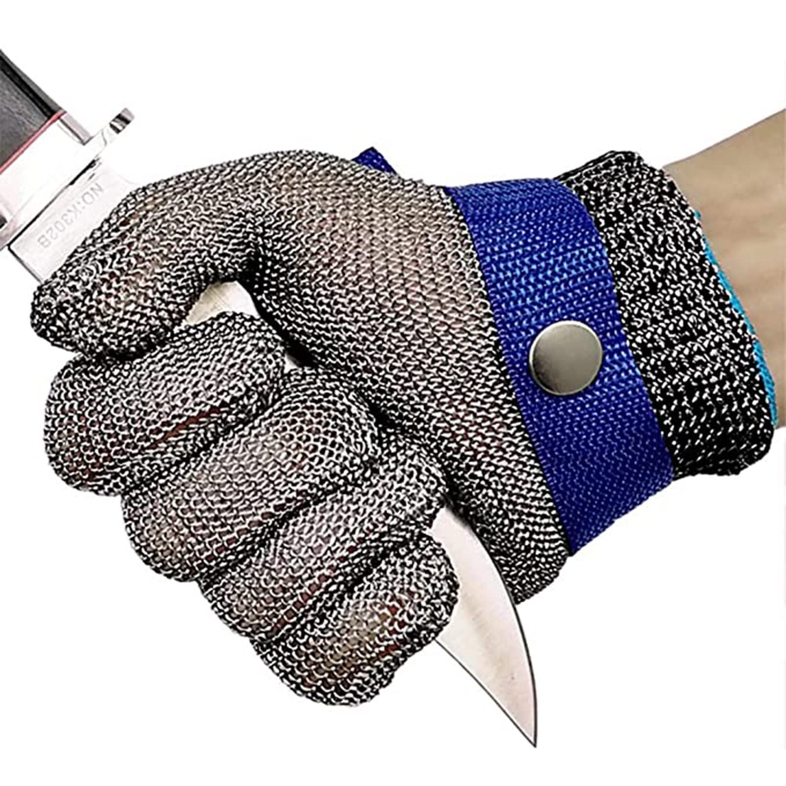 Guantes Anticortes, Guantes Resistentes a Cortes, de Alambre de Acero 316, para Sacrificio, manipulación de ostras, de Grado alimenticio, para Trabajo en Cocina, de Grado alimenticio.