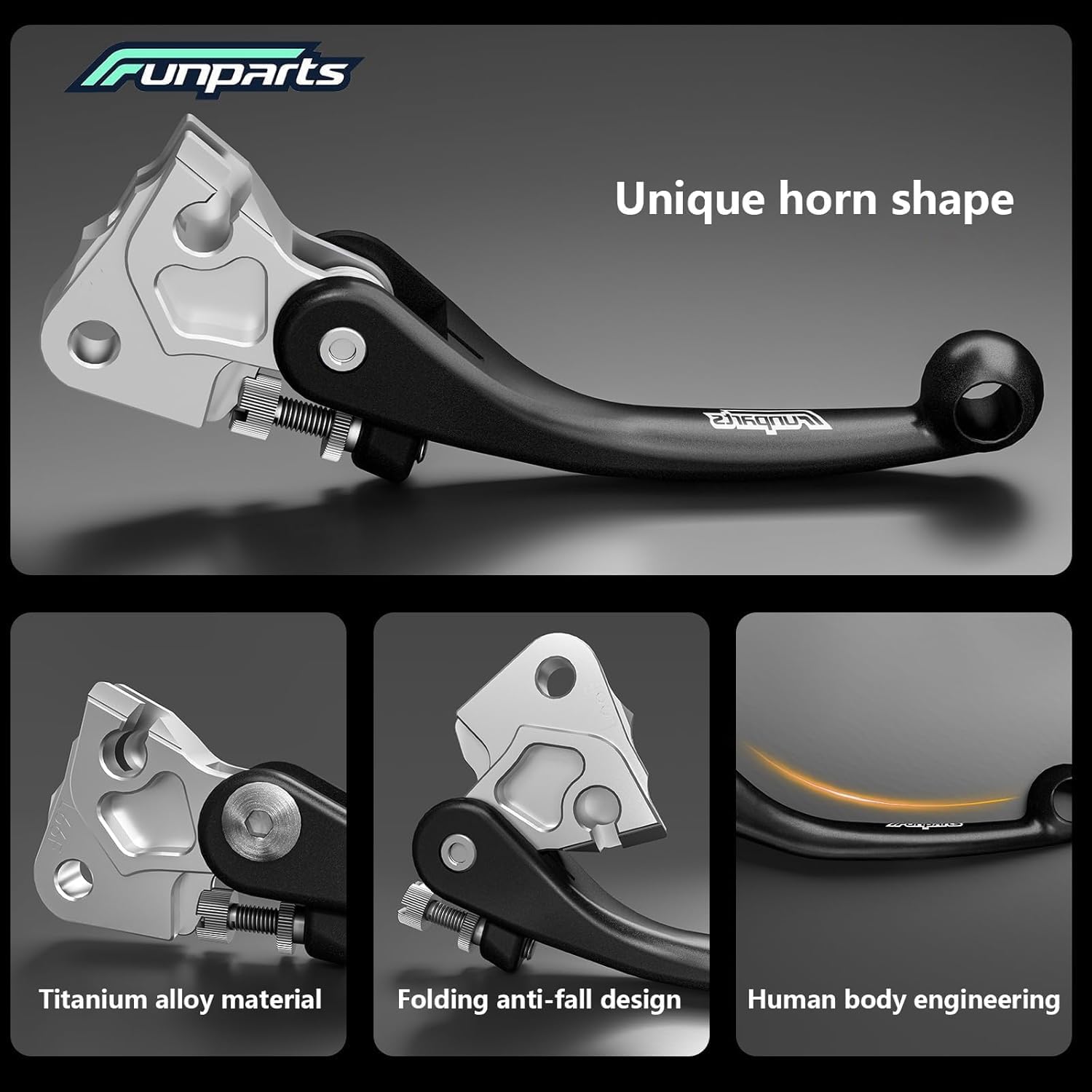 GYTR Factory Foldable Clutch & Front Brake Lever Set for Yamaha YZ125/YZ250/YZ250F/YZ450F | Replaces OEM Part 17D-83912-01-00 and B2W-83922-00-00