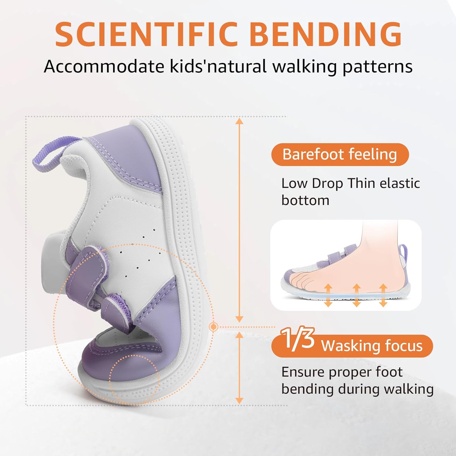 STQ Toddler Wide Toe Box Barefoot Shoes Boys Girls Kids Sneakers Non Slip Lightweight Zero Drop Comfortable Tennis Walking Running School Athletic Casual Indoor Outdoor - Image 5