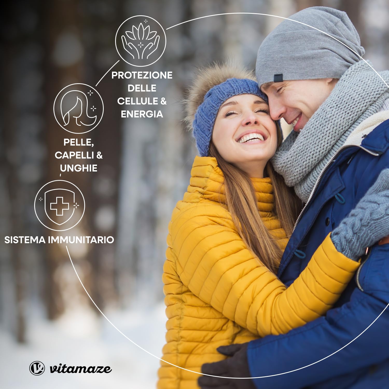 Vitamina C 1000mg (1 Anno) + Zinco + Bioflavonoidi, 360 Compresse, 1 Compresse per Giorno, Vegan Vitamina C Pura Dose Forte, Qualità Tedesca, Integratore Alimentare senza Additivi. Vitamaze®