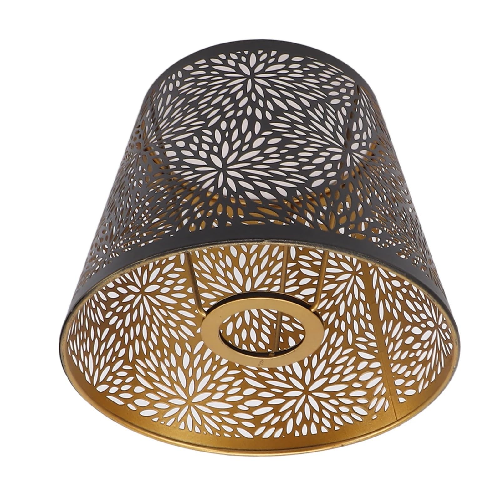 HKYBCF Lamp Shade E26 E27 Metal Lamp Shade Forest Tree Style Hollow Out Iron Decorative Lampshade Cover with Inner Gold Pattern for Bedroom for Bedroom
