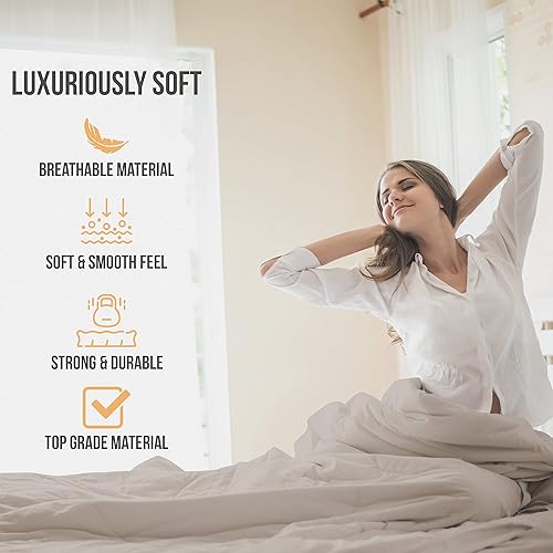 Miniatura 9 de Juego de sábanas de tamaño King, sábanas de hotel de lujo, sábanas suaves con correas elásticas en las esquinas, sábana de microfibra con bolsillos