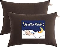 Vista 9 de NTBAY Tiny Pillows, almohada de microfibra alternativa de plumón de 7 x 11 pulgadas para viajes, mascotas, suave lavable a máquina, almohadas