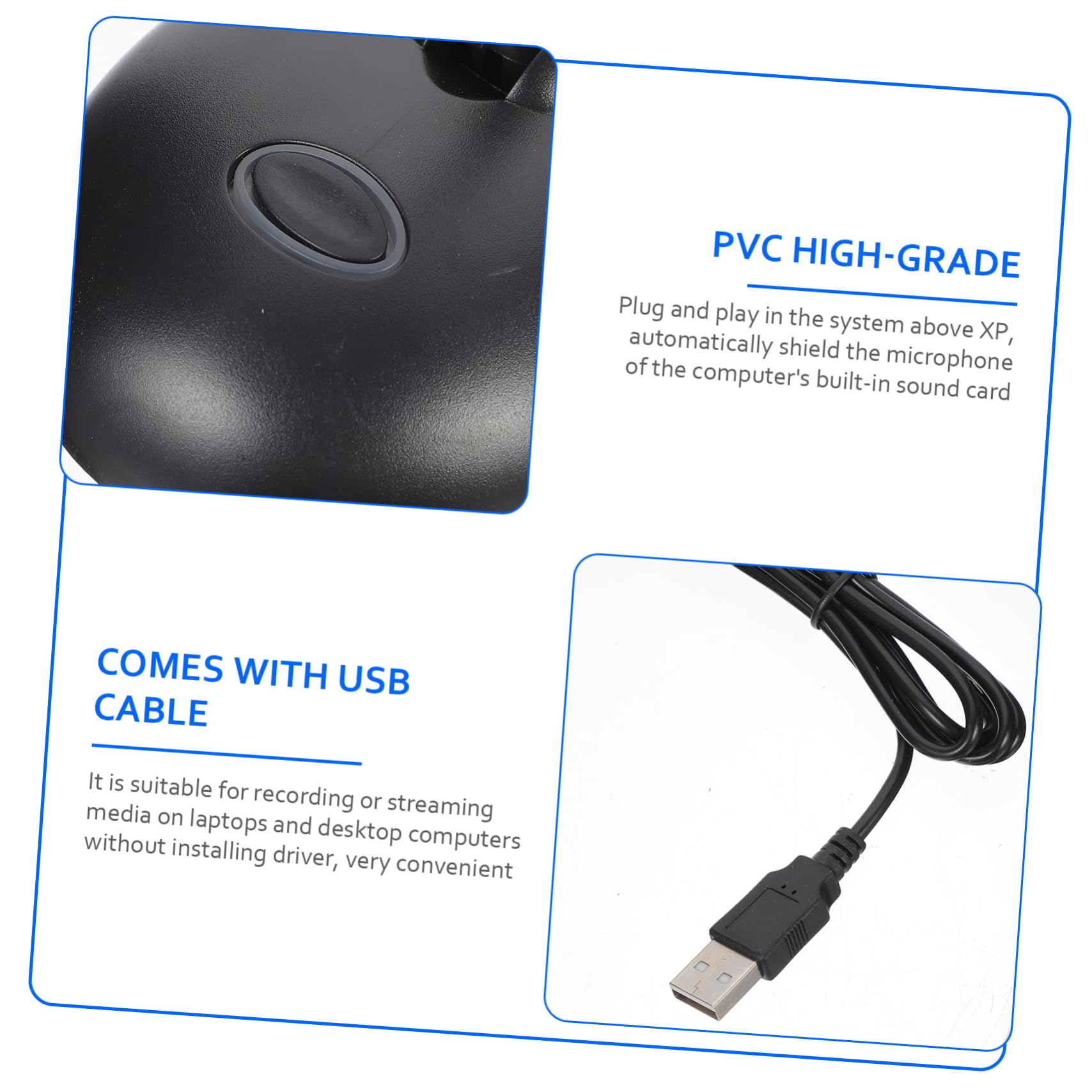 NUOBESTY USB Microphone for Versatile Desktop Mic for Gaming Conference Calls and Podcasts Design Durable Construction Omnidirectional Sound Quality