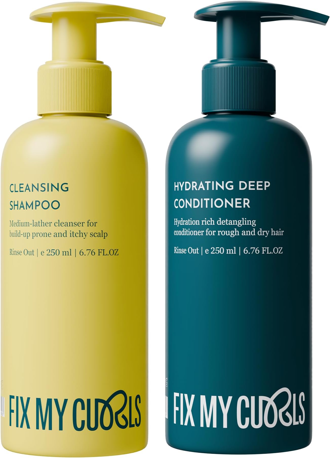 Cleansing Shampoo & Hair Conditioner For Nourishing, & Moisturizing | Curly Hair & Wavy Hair | Anti Dandruff Shampoo & Conditioner| Tea Tree| Sulphate Free & Silicone Free 8.81 Oz Each