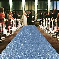 Vista 32 de ShinyBeauty Alfombra de pasillo para boda, 3 x 15 pies, con lentejuelas rojas, alfombra de pasillo de tela para pasillo de boda, suministros de Rojo