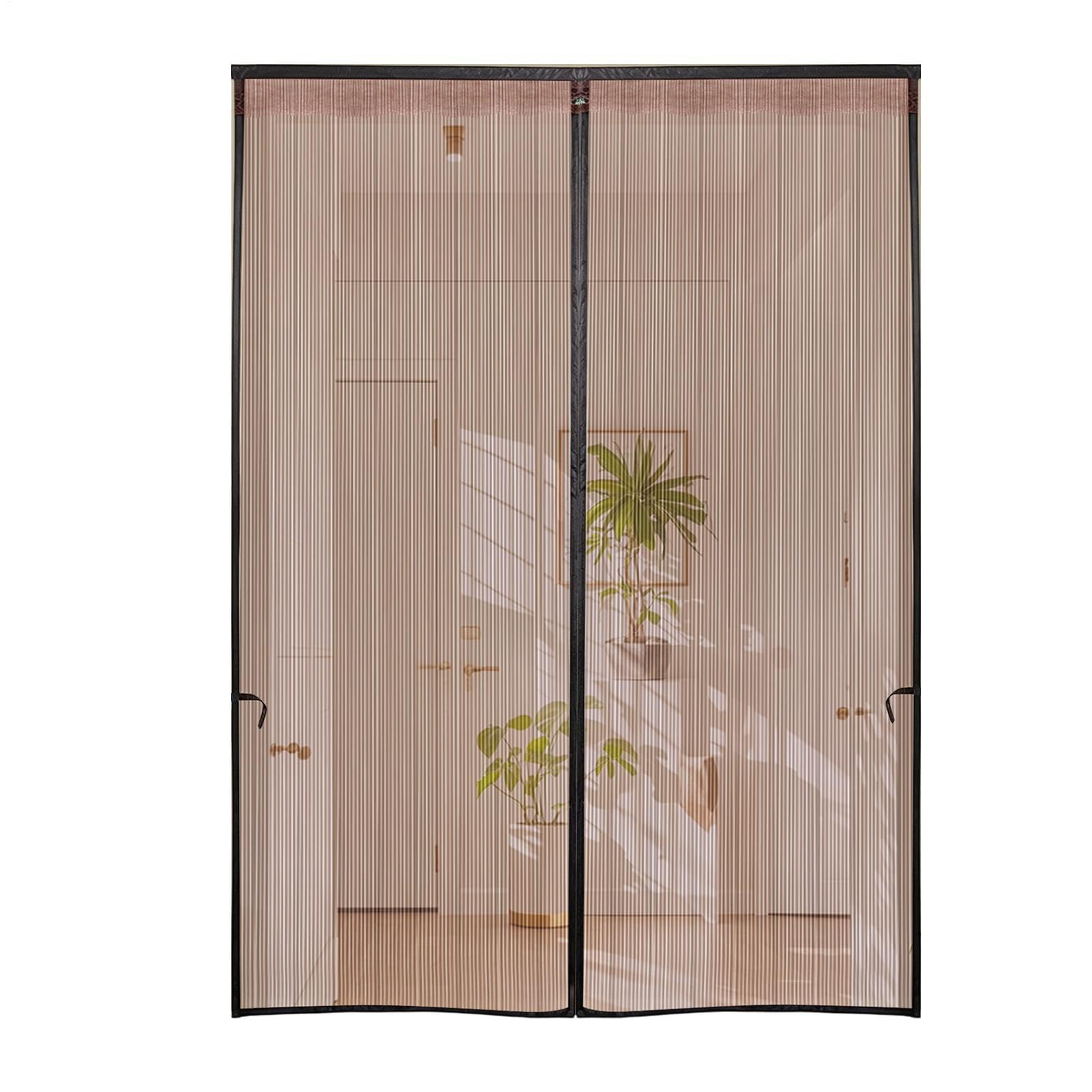 Moustiquaire de rechange magnétique en fibre de verre 190,5 x 221 cm avec ruban adhésif