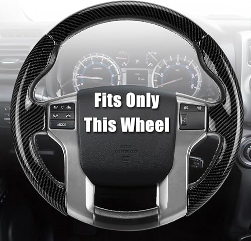 Aimato - Funda para volante personalizada para Toyota Tacoma 2012-2023/4Runner 2010-2024/Tundra 2014-2021/Sequoia 2014-2022, delgada,