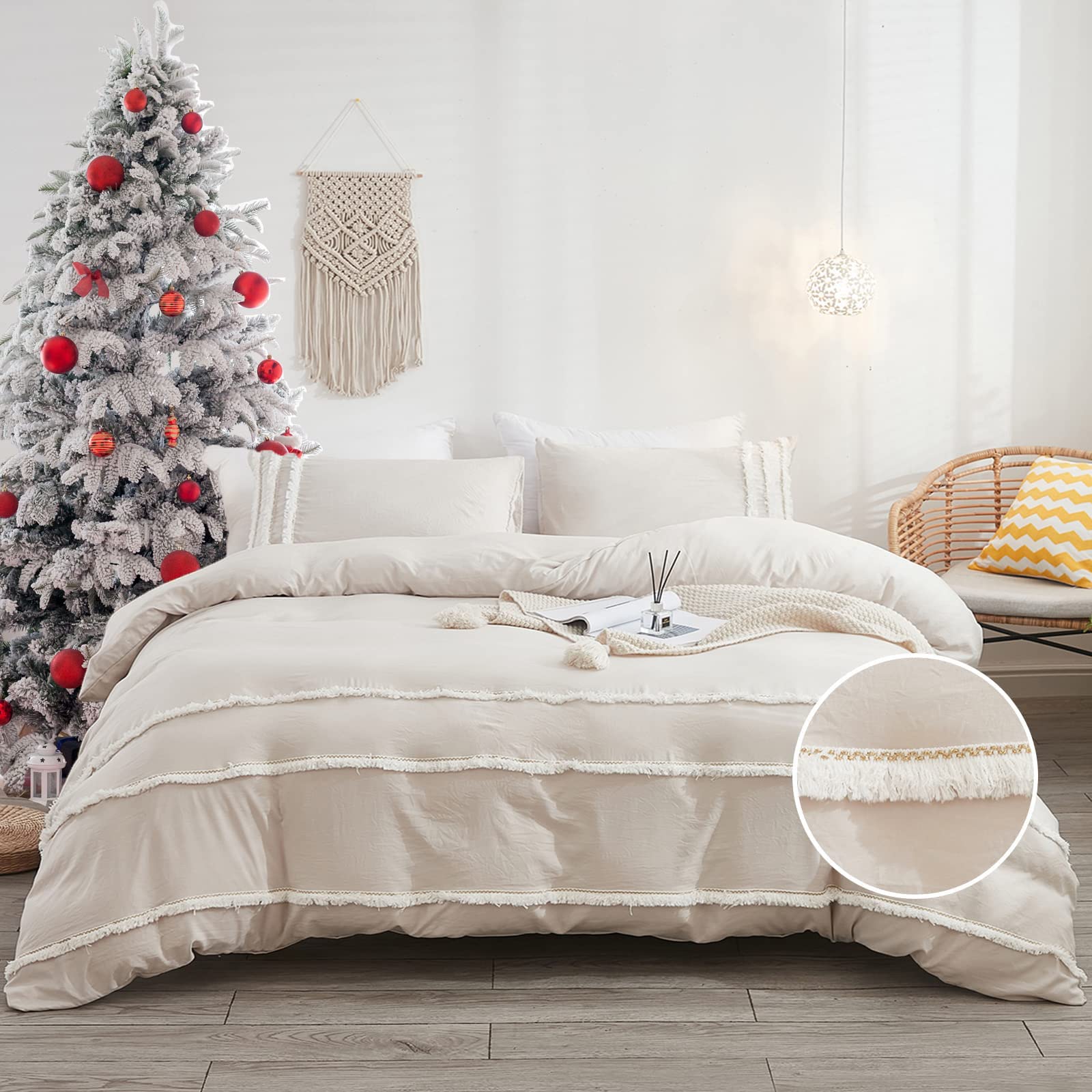 Amazon.com: Bedbay Beige Duvet Cover 