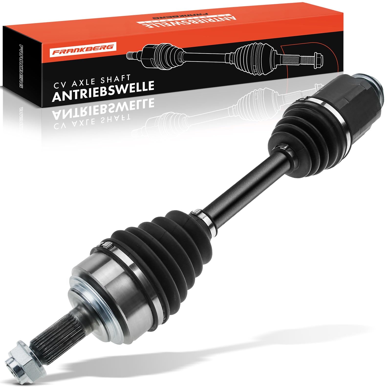 Frankberg Eje motriz Eje de transmisión Caja de cambios manual Eje delantero Derecha sin ABS-Ring Compatible con Accord VII CL CN Accord VII Tourer CM CN Replace# 44305SEFE00