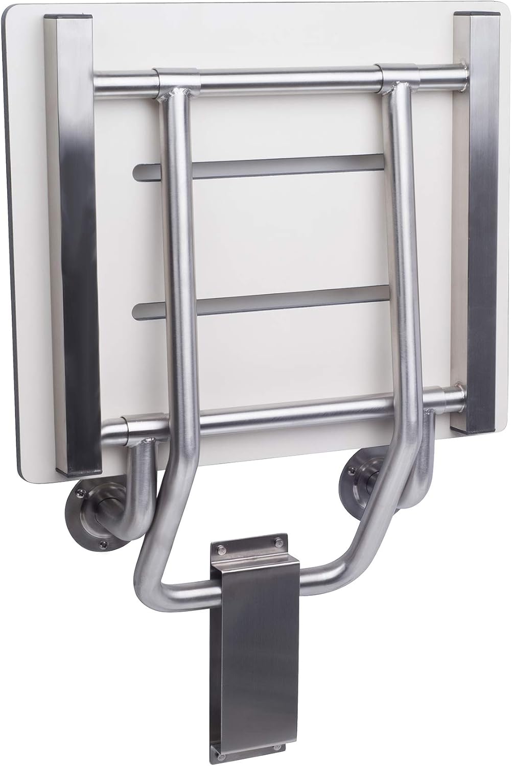 Flash Deals - 50% OFF CSI Bathware SEA-WB1815-NH-PHSLO Bracket Wall Mount Folding Shower Seat with Slotted Top, White Flash Deals - 50% OFF CSI Bathware SEA-WB1815-NH-PHSLO Bracket Wall Mount Folding Shower Seat with Slotted Top, White