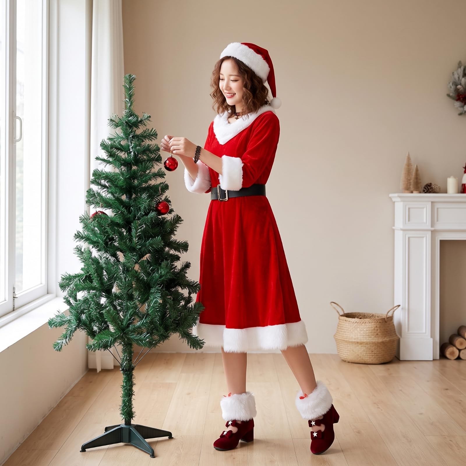 Costume Noël En Velours