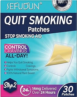 Quit Smoking Patches Step 2, Step 2 to Quit Smoking, 14mg Delivered Over 24 Hours, Smoking Aid to Help Quit Smoking 30 Patches.
