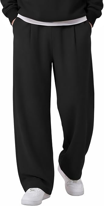 COOFANDY Mens Casual Sweatpants Open Bottom Lounge Pants Lightweight Baggy Workout Yoga Track Pants