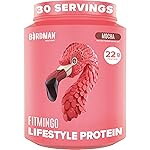 BIRDMAN Fitmingo Vegan Protein Powder with Inositol, Collagen Boosters, Hyaluronic Acid and Vitamins | Low Carb, Dairy Free, Low Calorie | 23g Plant Based Blueberry Protein Powder with Myo-Inositol