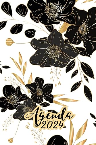 Agenda 2024 Semainier: 2 pages par semaine - horaires de 7h00 à 22h00 - janvier 2024 à décembre 2024 - Petit Format A5.