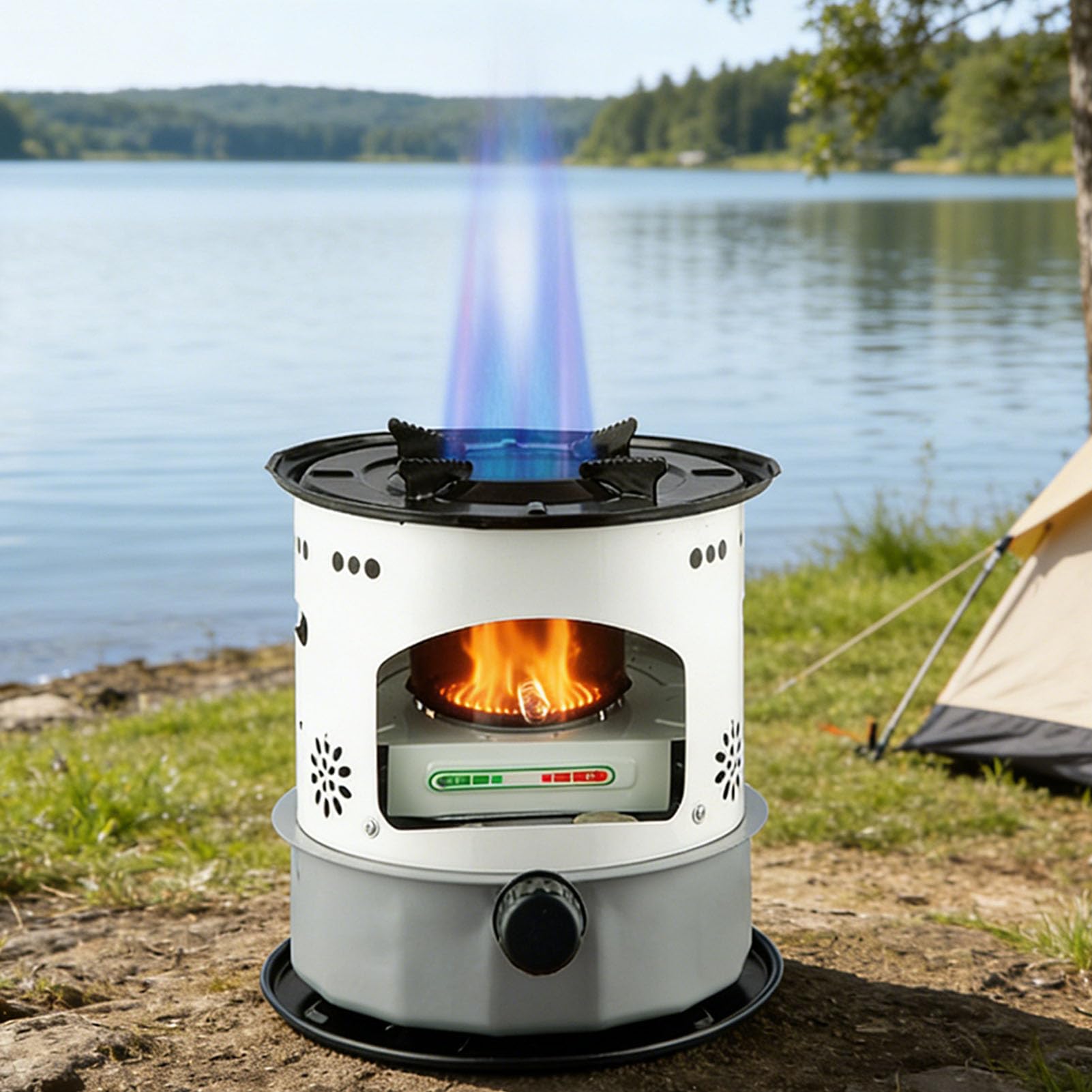 TOPINCN Kerosin-Heizung für den Innen- und Außenbereich, Tragbare Raumheizung, 5,2 L, Kerosinofen mit Verstellbarem aus Aluminiumlegierung, für Camping, Picknicks, Eisangeln, Zelte