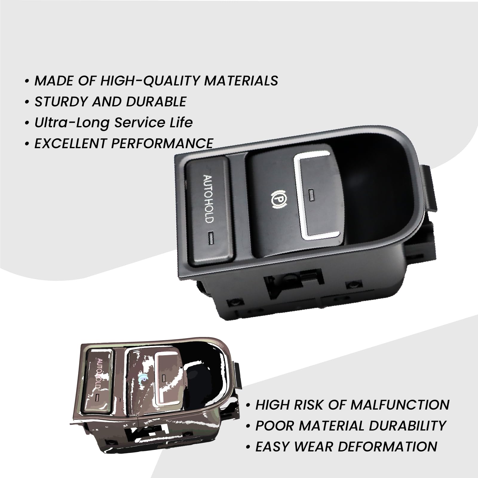 Pulsante del freno a mano elettronico per Tiguan Sharan Alhambra, freno a mano, freno di stazionamento, freno a mano, freno di stazionamento, freno di stazionamento 5N0927225A 5N0927225