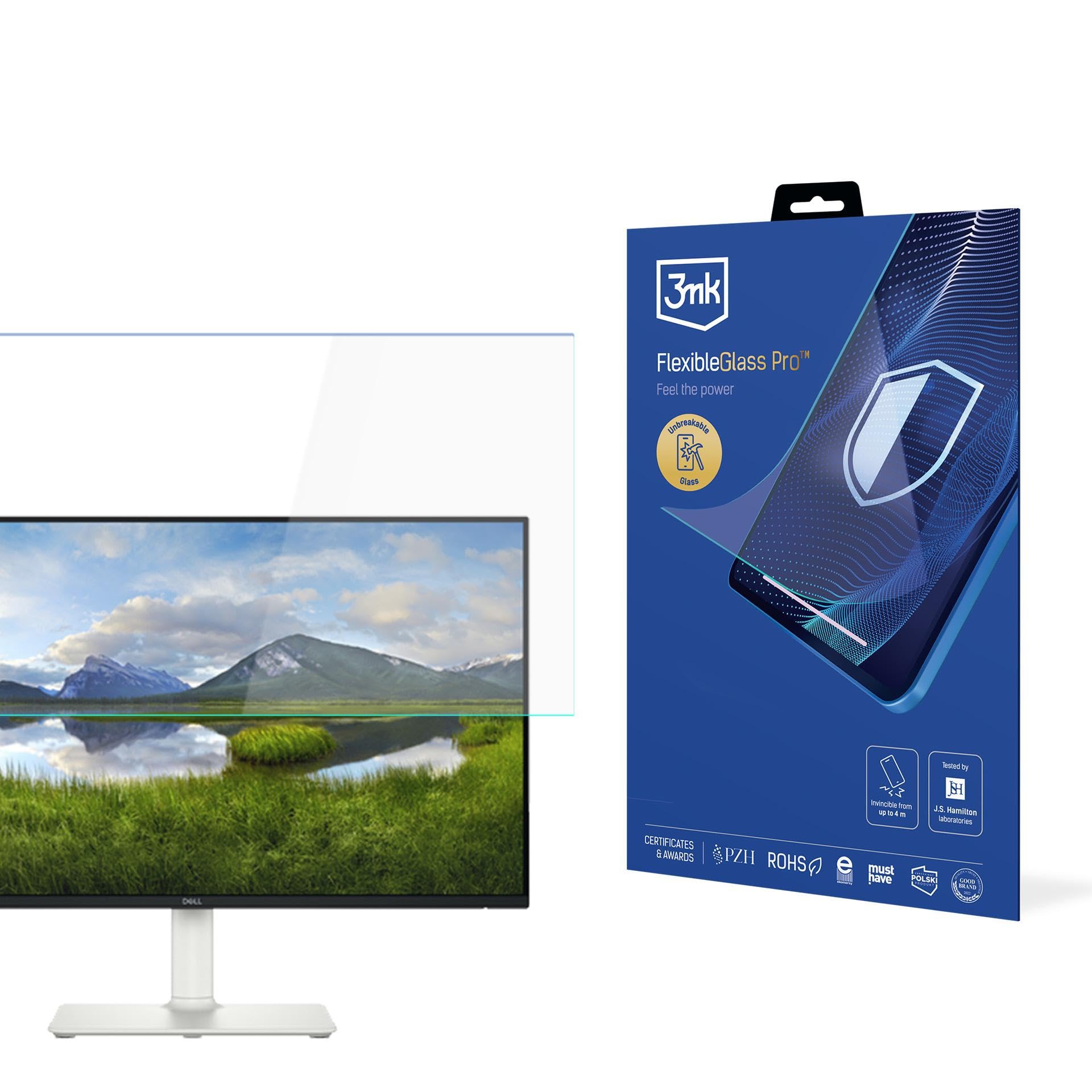 3mk FlexibleGlass Pro Dell S2425HS Szkło Hybrydowe Nietłukące Przezroczyste