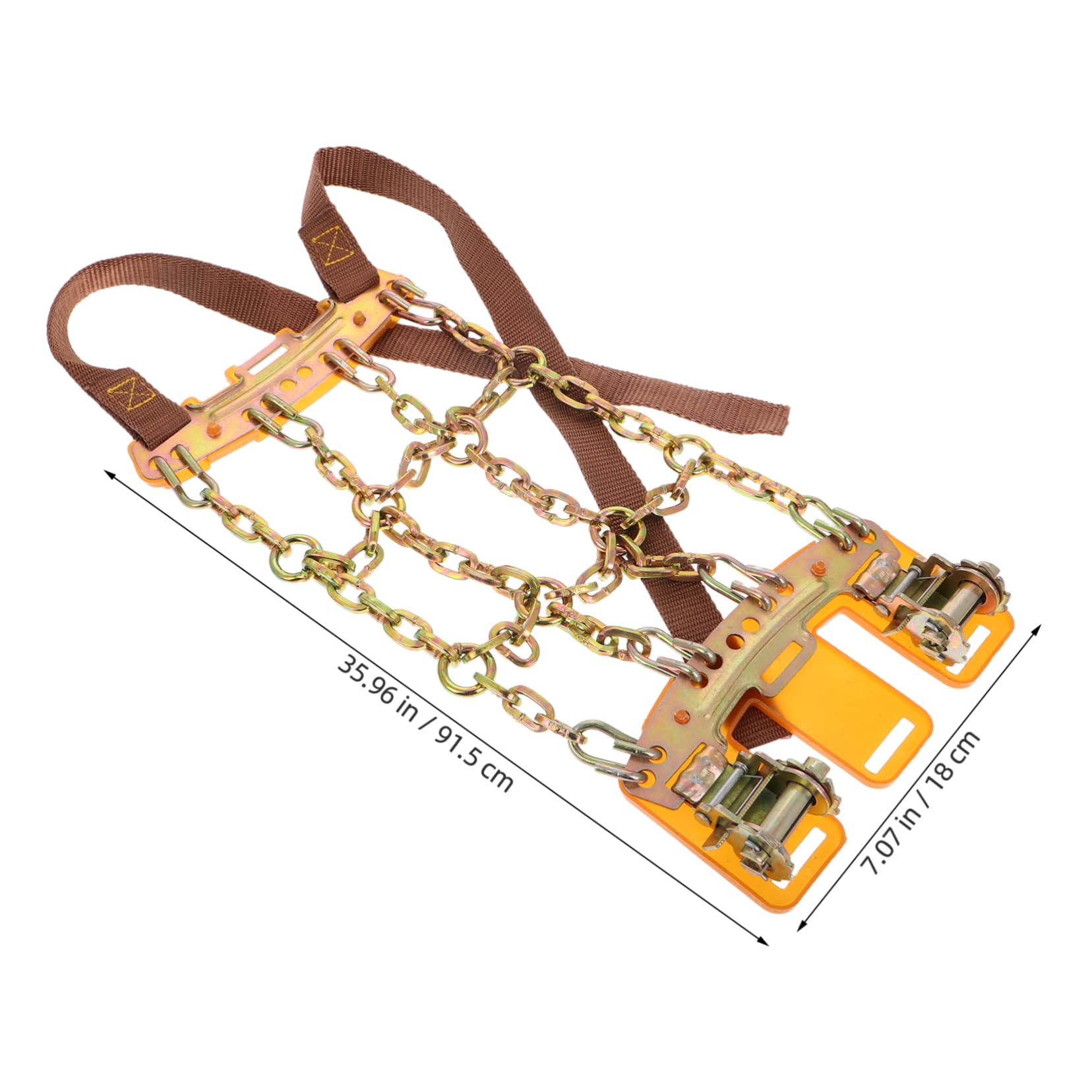 OUNONA Tire Traction Chain for Car Pickup 9-square Design Anti-skid Chain Cables