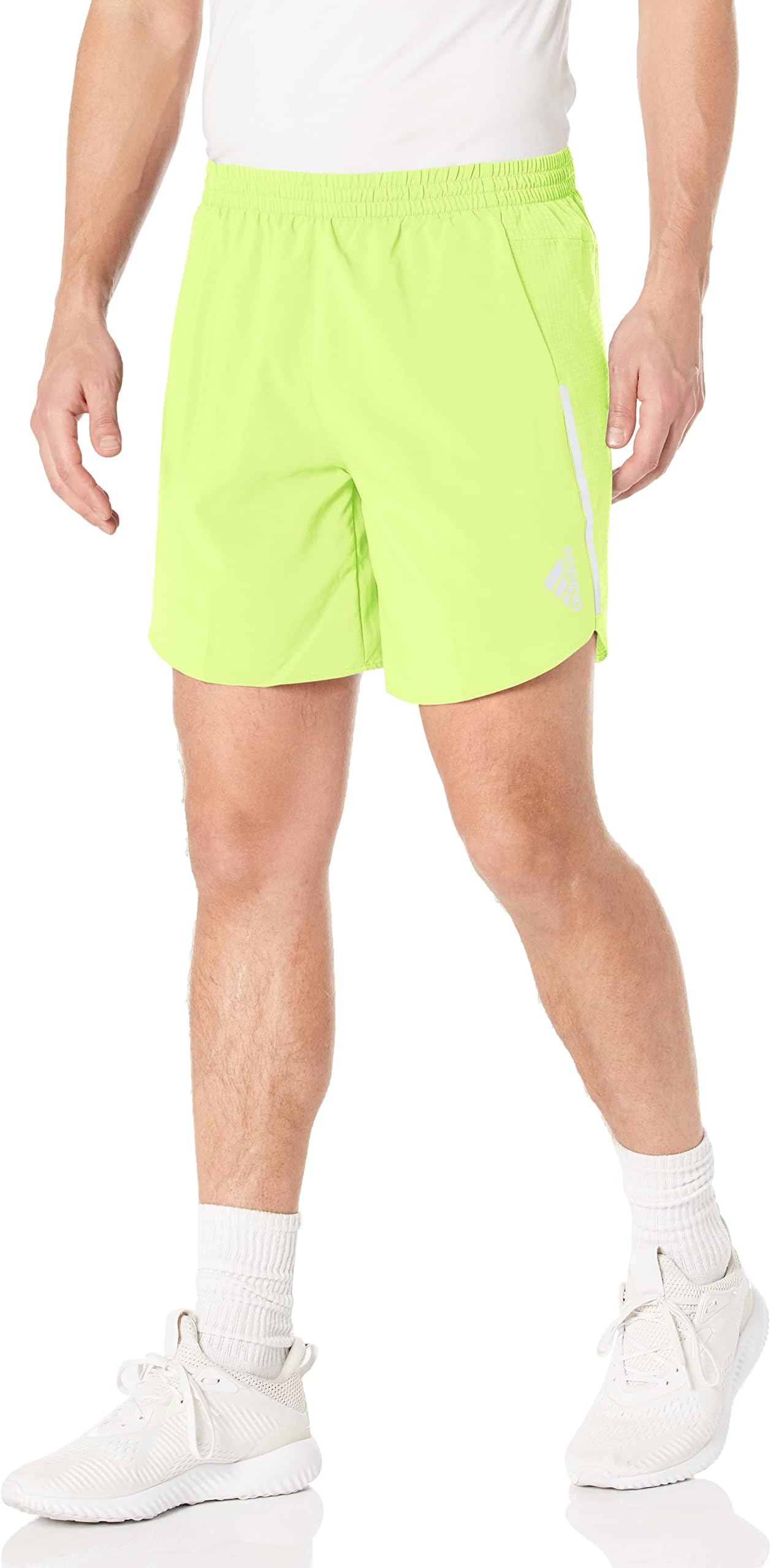 lime green adidas shorts