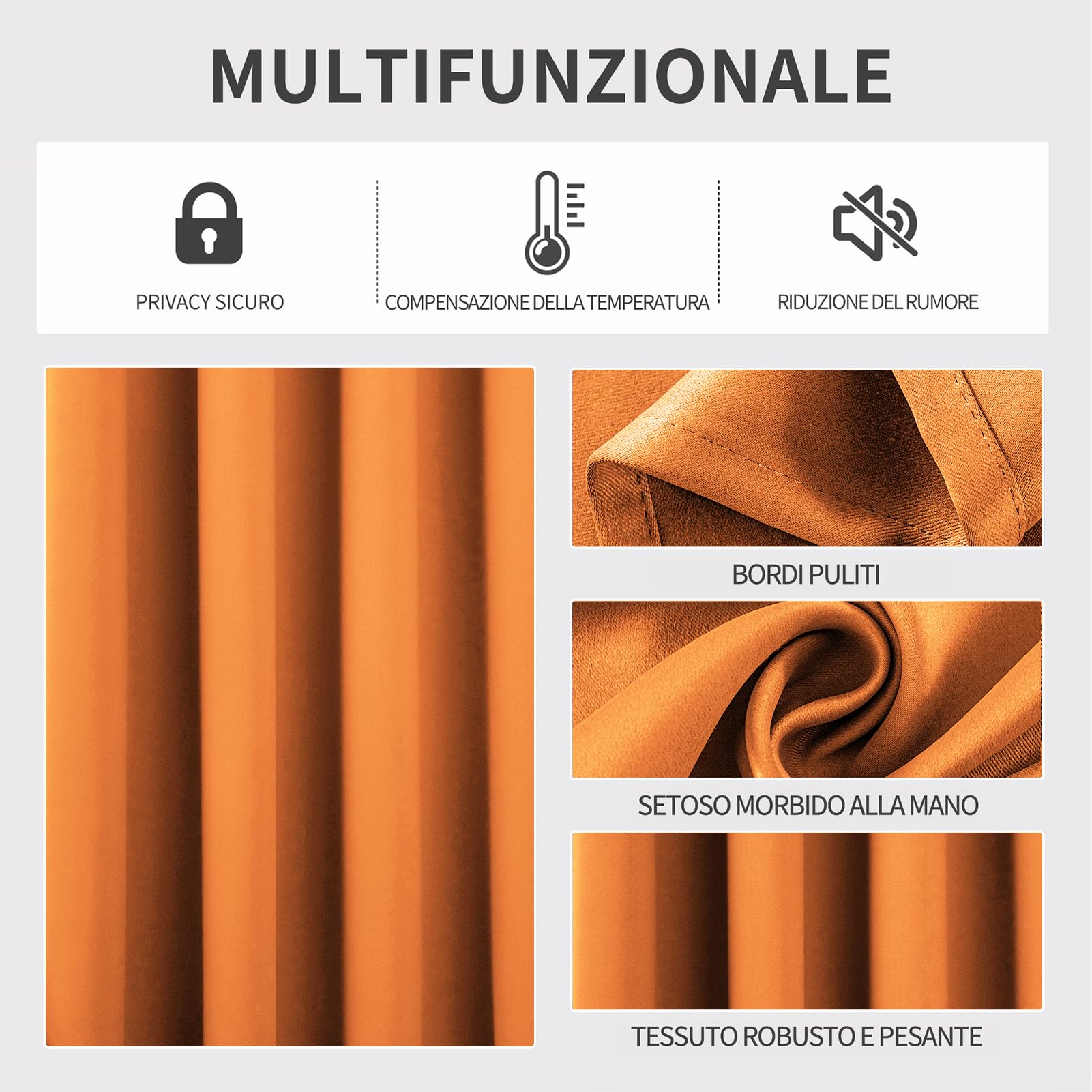 Joydeco Tende Oscuranti per Interni 2 Pezzi, Tende Termiche con Occhielli per Soggiorno Moderne, Cameretta Bambini, Camera da Letto Blackout Curtains