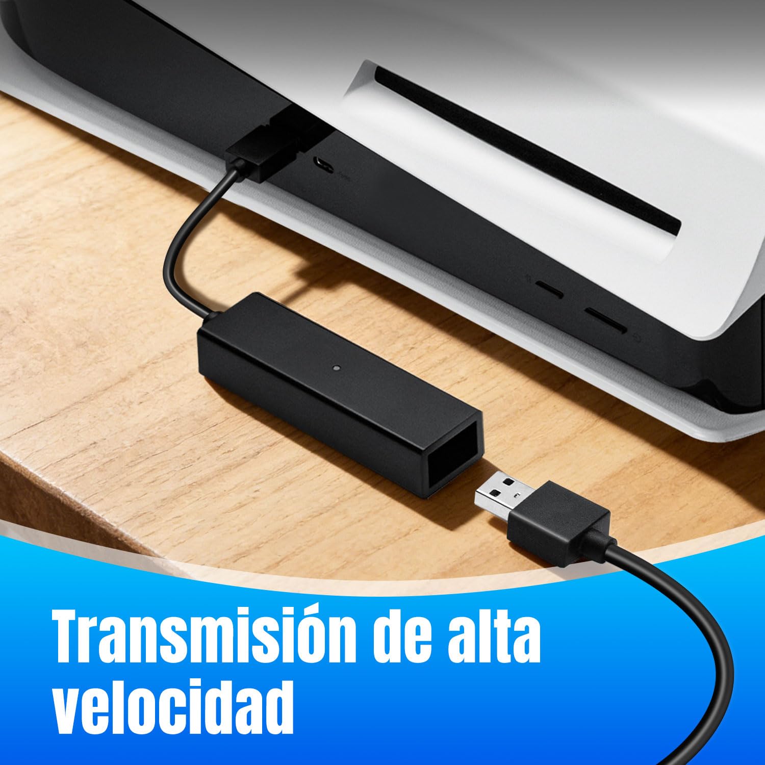 VR Adaptador para PS5 / Slim/Pro de Cámara PS VR, VR Cable Convertidor a Compatible con Consola PS5, PS4, PS, USB 3.0 PS4 Cámara a Consola PS5 VR Juegos Accesorios