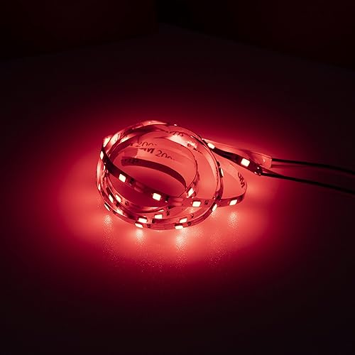 Miniatura 5 de DKKY Tira de luz LED de colores para RC FijoFyling Wing Avión y Drone & RC Modelo CocheCamión (Rojo)