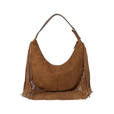 Madewell Suede Essentials Med Curve Shoulder Fringe Shoulder Women