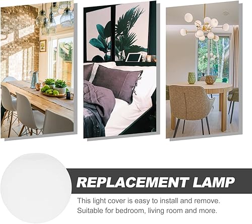 Vista 48 de Vaguelly Sombra de globos de vidrio de 7 pulgadas para accesorios de luz, pantallas de lámpara de globo de vidrio esmerilado blanco, cubierta
