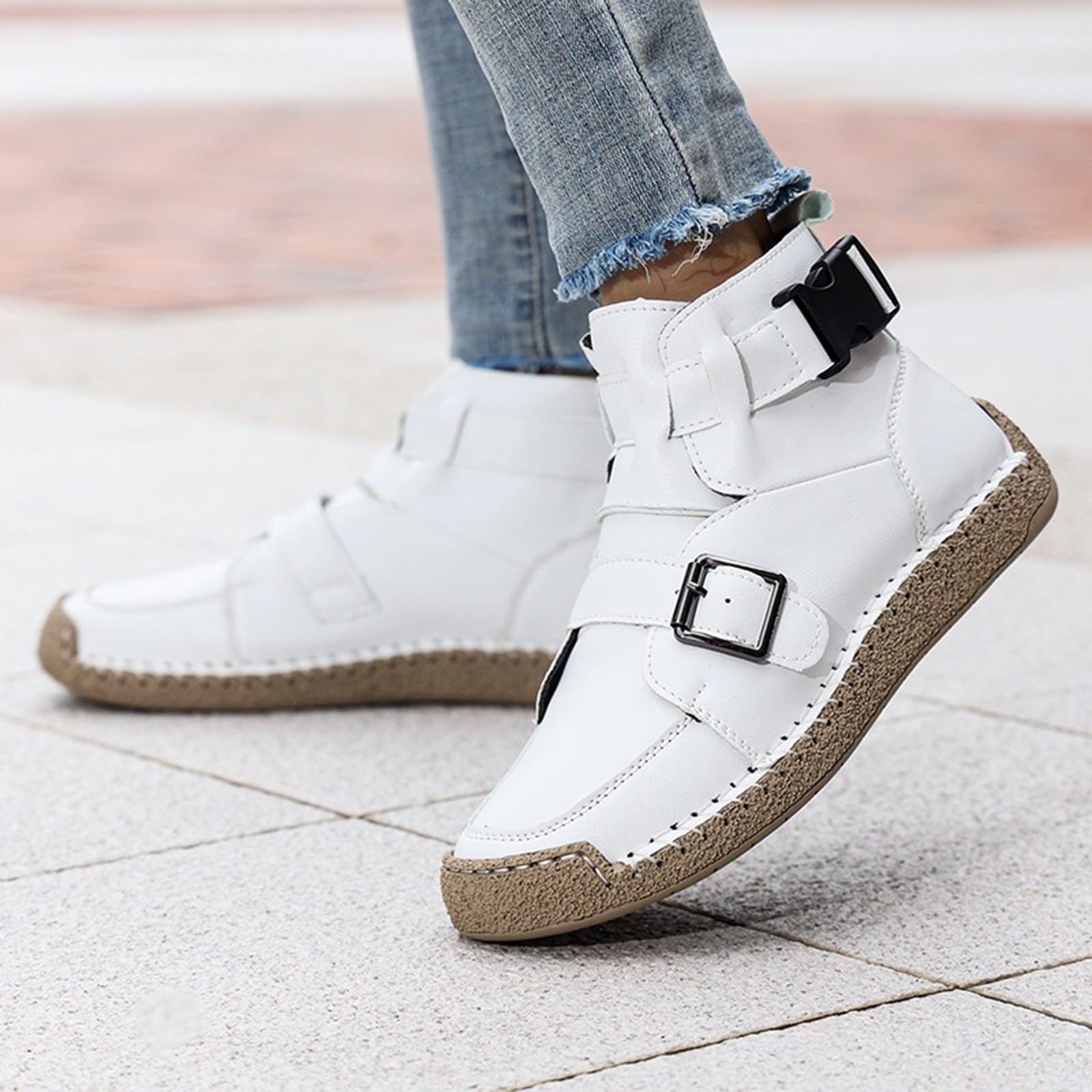 Scarpe da ginnastica da donna casual da passeggio stile a piedi nudi leggere traspiranti larghe calzature per tutti i giorni arancione