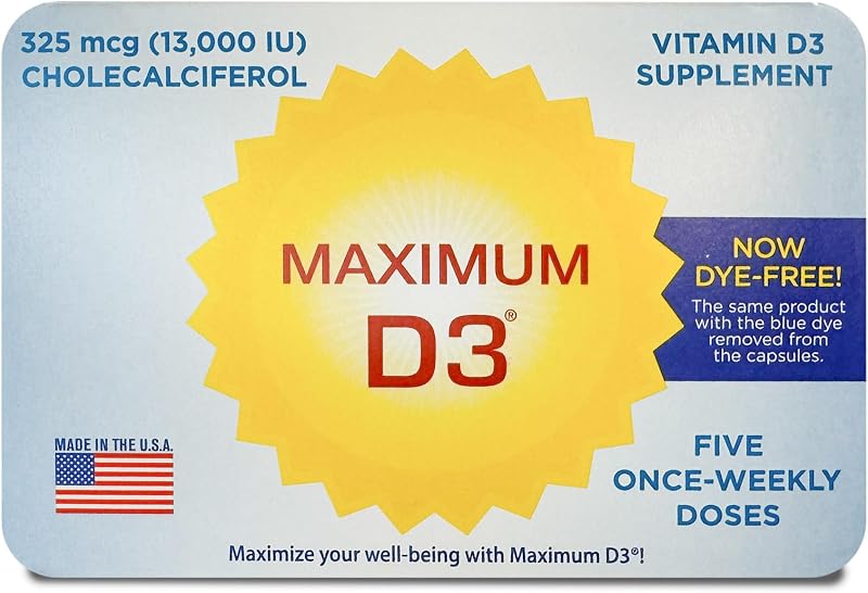 13,000 IU, 5 Capsules Total (5-Week Supply)