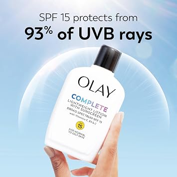 Olay Complete Lotion Moisturizer with SPF 15 Normal, 6.0 fl oz