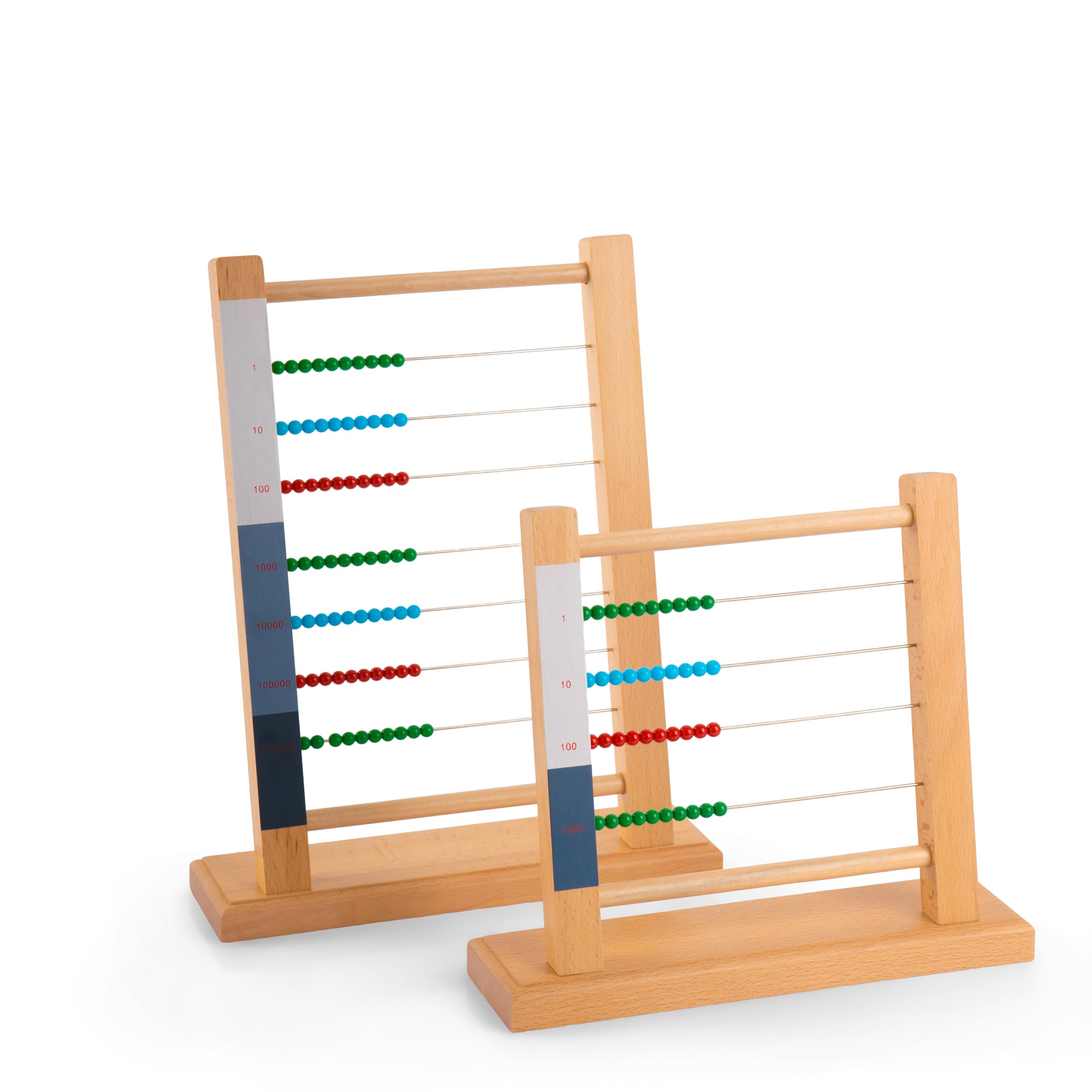 Montessori materiali matematici, giocattolo educativo in legno per numeri e calcoli, scuola materna e elementare, scuola domestica e aule a partire dai 3 anni (cornice grande Montessori)