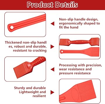 2 Pcs Glazing Tools Set,Window Glazing Shovels, Non-Slip Lifting Aid