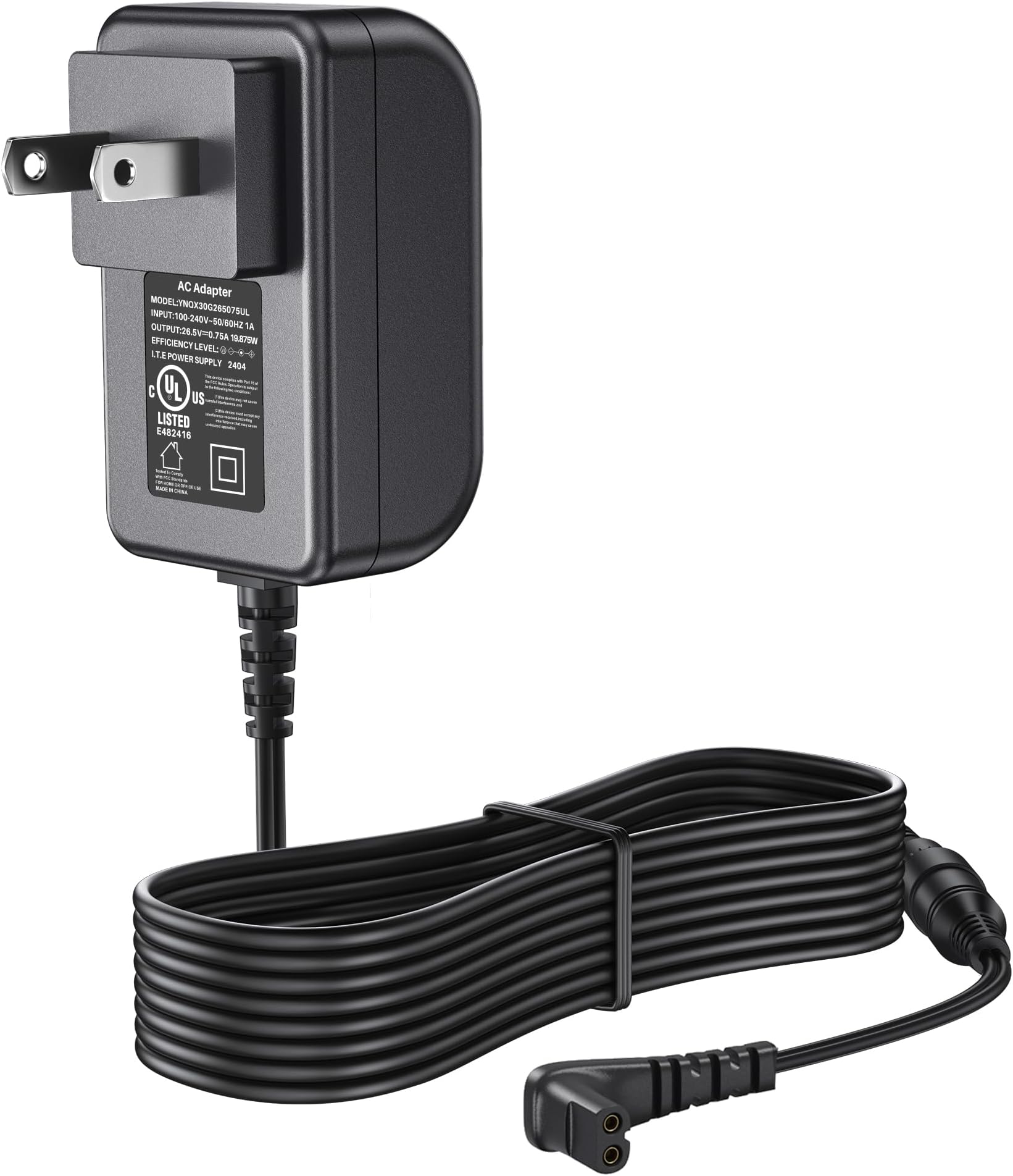 26.5V Charger for Hoover Impulse Cordless Stick Vacuum Power Cord for Hoover Impulse BH53020 BH53010 BH53000 for Impulse Cordless Vacuum 440010414 HF24W265075US Power Cord