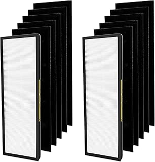2 Pack NEA-F1 Post Filters and 10 Pack NEA-C1 Activated Carbon Pre Filters, Compatible with Eureka NEA120 and Toshiba CAF-W36USW