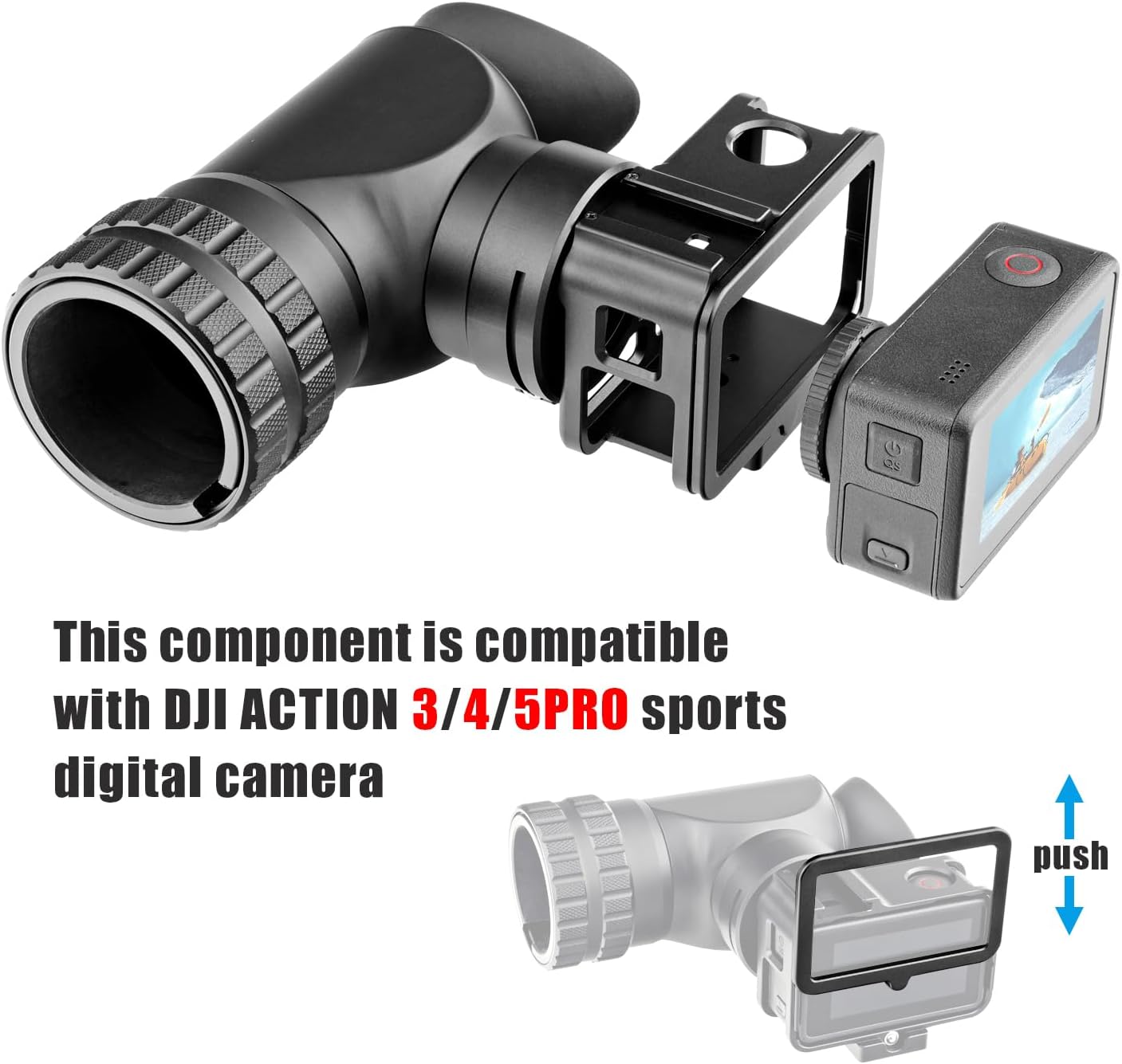 Forevercam Rifle Scope Camera Mount Adapter for DJI Osmo Action 3 4 5 Pro